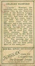 Charlie Hanford  baseball card collectible - Main Image 2