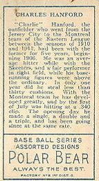 Charlie Hanford  baseball card collectible - Main Image 2