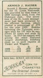 Arnold J. Hauser  baseball card collectible - Main Image 2