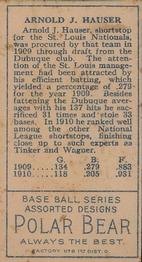 Arnold J. Hauser  baseball card collectible - Main Image 2