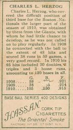 C.L. Herzog  baseball card collectible - Main Image 2