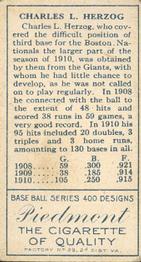 C.L. Herzog  baseball card collectible - Main Image 2