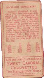 Dick Hoblitzell  baseball card collectible - Main Image 2