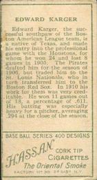 Ed Karger  baseball card collectible - Main Image 2