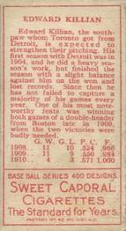 Ed Killian  baseball card collectible - Main Image 2