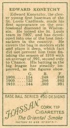 Ed Konetchy  baseball card collectible - Main Image 2