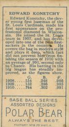 Ed Konetchy  baseball card collectible - Main Image 2