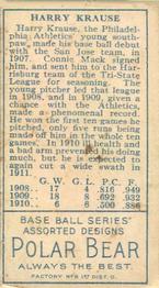 Harry Krause  baseball card collectible - Main Image 2