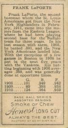 Frank LaPorte  baseball card collectible - Main Image 2