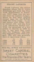 Frank LaPorte  baseball card collectible - Main Image 2