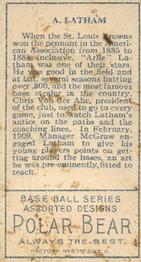 Arlie Latham  baseball card collectible - Main Image 2