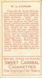 Arlie Latham  baseball card collectible - Main Image 2