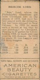 Bris Lord  baseball card collectible - Main Image 2