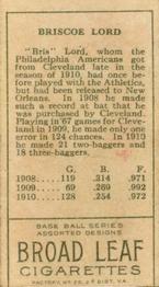 Bris Lord  baseball card collectible - Main Image 2