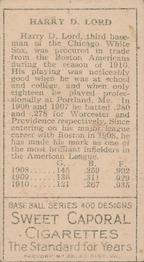 Harry Lord  baseball card collectible - Main Image 2