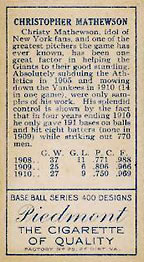 Christy Mathewson  baseball card collectible - Main Image 2