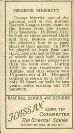 George Merritt  baseball card collectible - Main Image 2