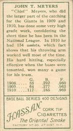 Chief Meyers  baseball card collectible - Main Image 2