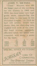 Chief Meyers  baseball card collectible - Main Image 2