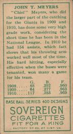 Chief Meyers  baseball card collectible - Main Image 2