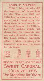 Chief Meyers  baseball card collectible - Main Image 2