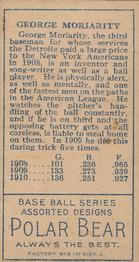 George Moriarty  baseball card collectible - Main Image 2