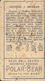 George Mullin  baseball card collectible - Main Image 2