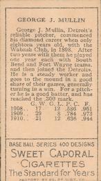 George Mullin  baseball card collectible - Main Image 2