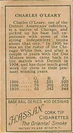 Charley O’Leary  baseball card collectible - Main Image 2