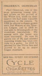 Fred Olmstead  baseball card collectible - Main Image 2