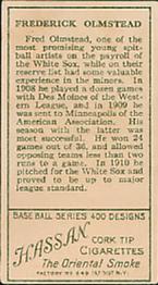 Fred Olmstead  baseball card collectible - Main Image 2