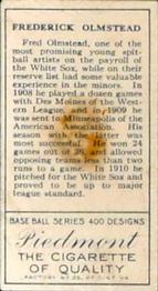 Fred Olmstead  baseball card collectible - Main Image 2