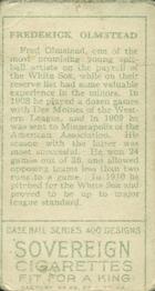 Fred Olmstead  baseball card collectible - Main Image 2
