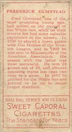 Fred Olmstead  baseball card collectible - Main Image 2