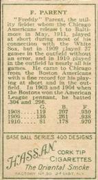 Freddy Parent  baseball card collectible - Main Image 2