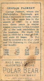 Dode Paskert  baseball card collectible - Main Image 2