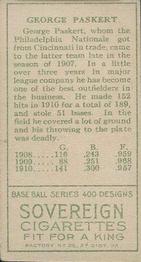 Dode Paskert  baseball card collectible - Main Image 2