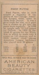Fred Payne  baseball card collectible - Main Image 2