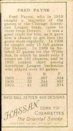 Fred Payne  baseball card collectible - Main Image 2