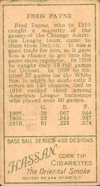 Fred Payne  baseball card collectible - Main Image 2