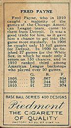 Fred Payne  baseball card collectible - Main Image 2
