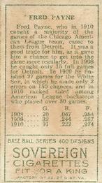 Fred Payne  baseball card collectible - Main Image 2