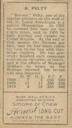 Barney Pelty  baseball card collectible - Main Image 2