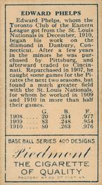 Ed Phelps  baseball card collectible - Main Image 2