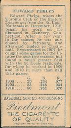 Ed Phelps  baseball card collectible - Main Image 2