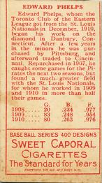 Ed Phelps  baseball card collectible - Main Image 2