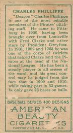 Deacon Phillippe  baseball card collectible - Main Image 2