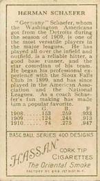 Germany Schaefer  baseball card collectible - Main Image 2