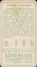 George Schlei  baseball card collectible - Main Image 2