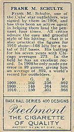 Frank Schulte  baseball card collectible - Main Image 2